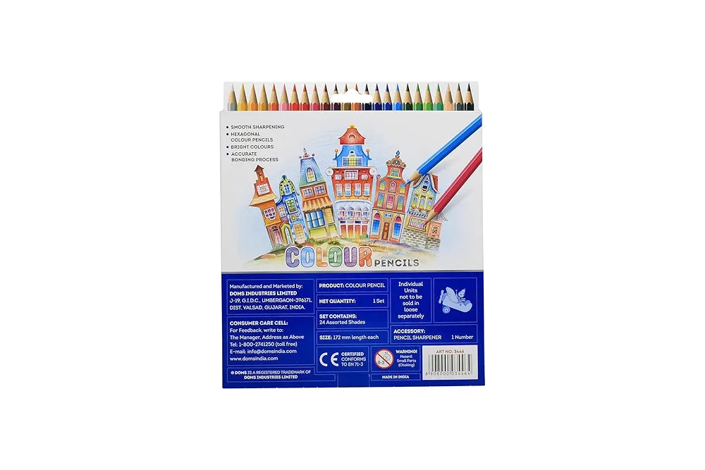 DOMS COLOUR PENCIL 3446 FSC 24 COL PENCIL DOMS COLOUR PENCIL 3446 FSC 24 COL PENCIL
